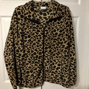 Colombia leopard print fleece
